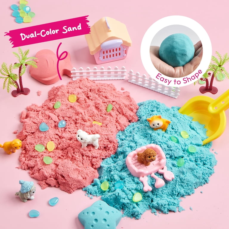 Pet-Themed Sensory Bin with Glow-in-the-Dark Stones photo 8