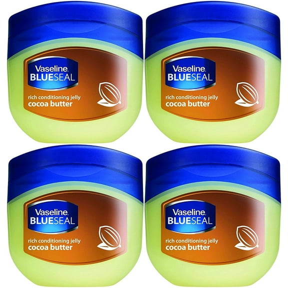 Vaseline Rich Conditioning Petroleum Jelly, Cocoa Butter, 3.4 Ounce (Pack Of 4)