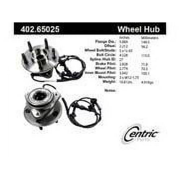 CENTRIC PARTS - HUB ASSEMBLY Fits select: 2000-2002 FORD RANGER, 2001-2002 MAZDA B3000
