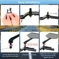 thumbnail image 4 of Hlieoar 2 Pack Bike Mirrors, eBike Mirrors for Handlebars, 360° Adjustable Safety Bicycle Rear View Mirrors, Scratch Resistant Glass Lens, Bicycle Universal Fit Accessories, 4 of 7