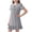 Gray, variant on Girls Beach Dresses Kids Short Sleeve Crewneck Basic Dress Teen A-Line Casual Summer School Size 1T-16, White