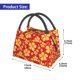 thumbnail image 2 of Easygdp Red Vintage Flowers Bolsa de Almuerzo Insulada Reutilizable, Bolsa de Mano y Bandolera para Oficina, Trabajo, Viajes, 2 of 6