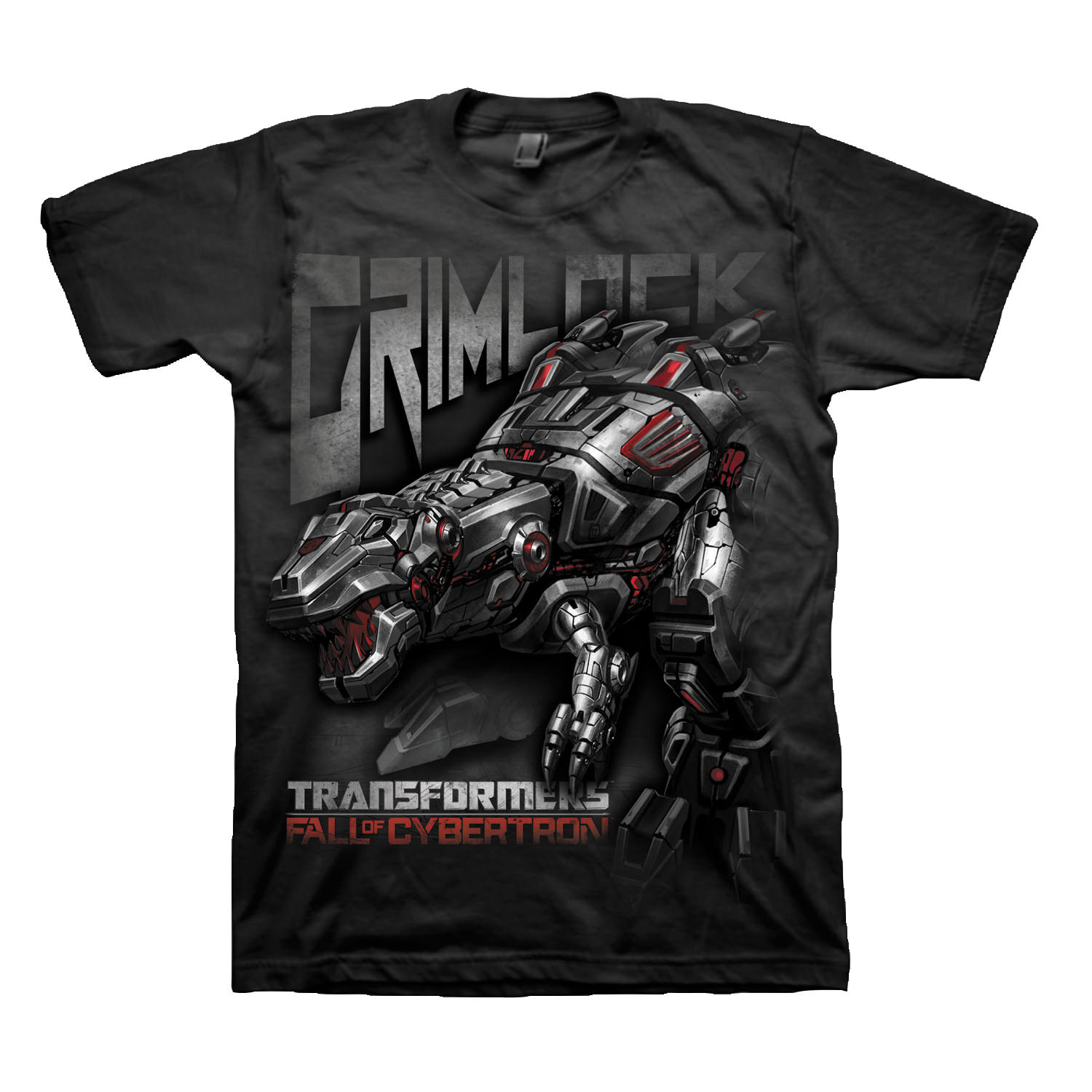 Transformers Fall of Cybertron Grimlock Black TShirt M