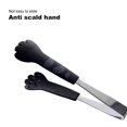 thumbnail image 4 of VEAVON 7-Inch Cat Paw Tongs, Black Stainless Steel Cooking Tongs, 4 of 9