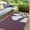 thumbnail image 3 of Simply Daisy 3' x 5' Purple Petal Lines Spring Chenille Indoor/Outdoor Rug, 3 of 4