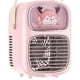 thumbnail image 2 of Enfriador de aire portátil de escritorio con tanque de agua de 400 ml y bandeja de hielo | Ventilador de 4 velocidades, nebulizador, luz nocturna y humidificador | Recargable por USB para el hogar,, 2 of 9