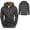 #004-Dark Gray, variant on Men's Custom Printed Hooded Zip-Up Cardigan Long Sleeve Sweatshirt with Pocket Casual Hoodie Jacket for Daily Outdoor Casual Wear