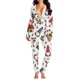 thumbnail image 2 of Pntutb - Mono para adultos con solapa abotonada funcional con botones y estampado de moda para mujer Pntutb Pntutb-7018, 2 of 6