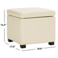 thumbnail image 6 of SAFAVIEH Jonathan Flip Top Ottoman Flat Cream, 6 of 10