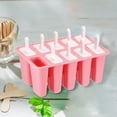 thumbnail image 2 of Binwennn DIY Silicone 10 Pcs Bac à Glaçons en Silicone Réutilisable Outils de Fabrication de Glace + Brosse de Nettoyage + Plateau Entonnoir Empilable avec Bacs à Glaçons en Silicone Grandes Tasses de Congélation en Silicone avec Couvercles Bacs à Glaçons, 2 of 8