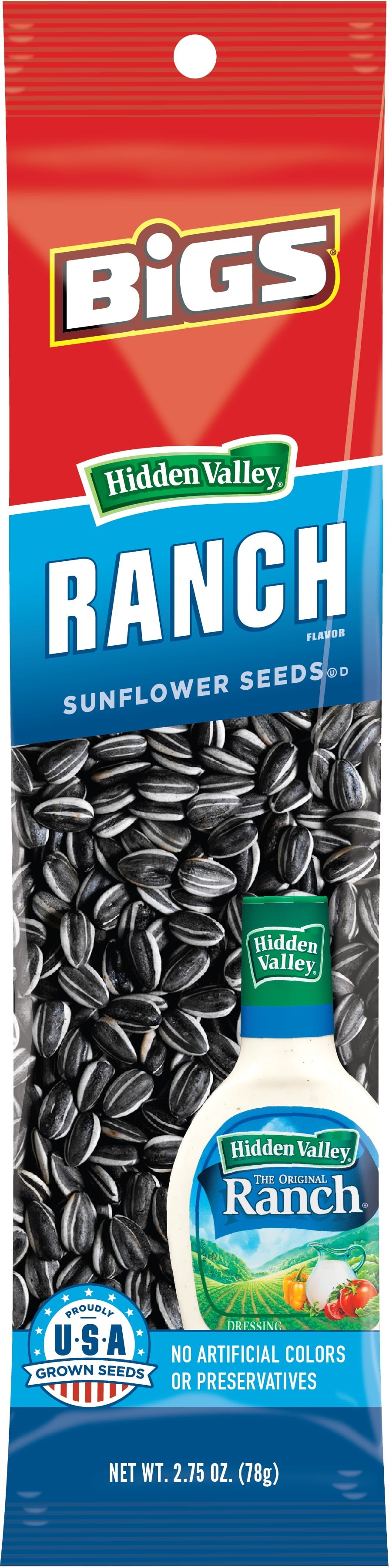 Bigs Sunflower Seeds Hidden Valley Ranch 2.75oz (Pack of 12) Walmart