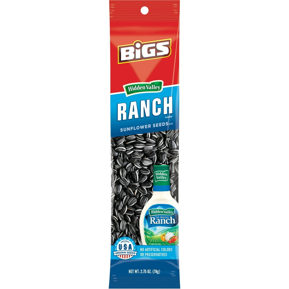 Bigs Sunflower Seeds Hidden Valley Ranch 2.75oz (Pack of 12)