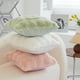 thumbnail image 4 of Nvzi fundas de almohada de vellón con burbujas, estampado verde, funda de almohada colorida, ilumina el paisaje de tu dormitorio, 16,93 x 16,93 pulgadas (gris plateado), 4 of 5