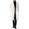 thumbnail image 2 of INSPIRE CHIC Long Trench Coat for Men's Classic Notched Lapel Double Breasted Overcoats, 2 of 5