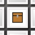 thumbnail image 3 of Gallery Pops Minecraft: Iconic Pixels - Blocks - Chest Wall Art, White Framed Version, 12" x 12", 3 of 5
