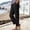 Black, variant on Endives Womens Ice Silk Pant Summer Lightweight Long Pants Stretch Breathable Loose Elastic Waist Fitness For Middle And Elderly XL-6XL Green