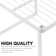 thumbnail image 4 of OULII 1Pack Cupboard Stand Rack Iron Kitchen Storage Shelf White Elegant Style, 4 of 8