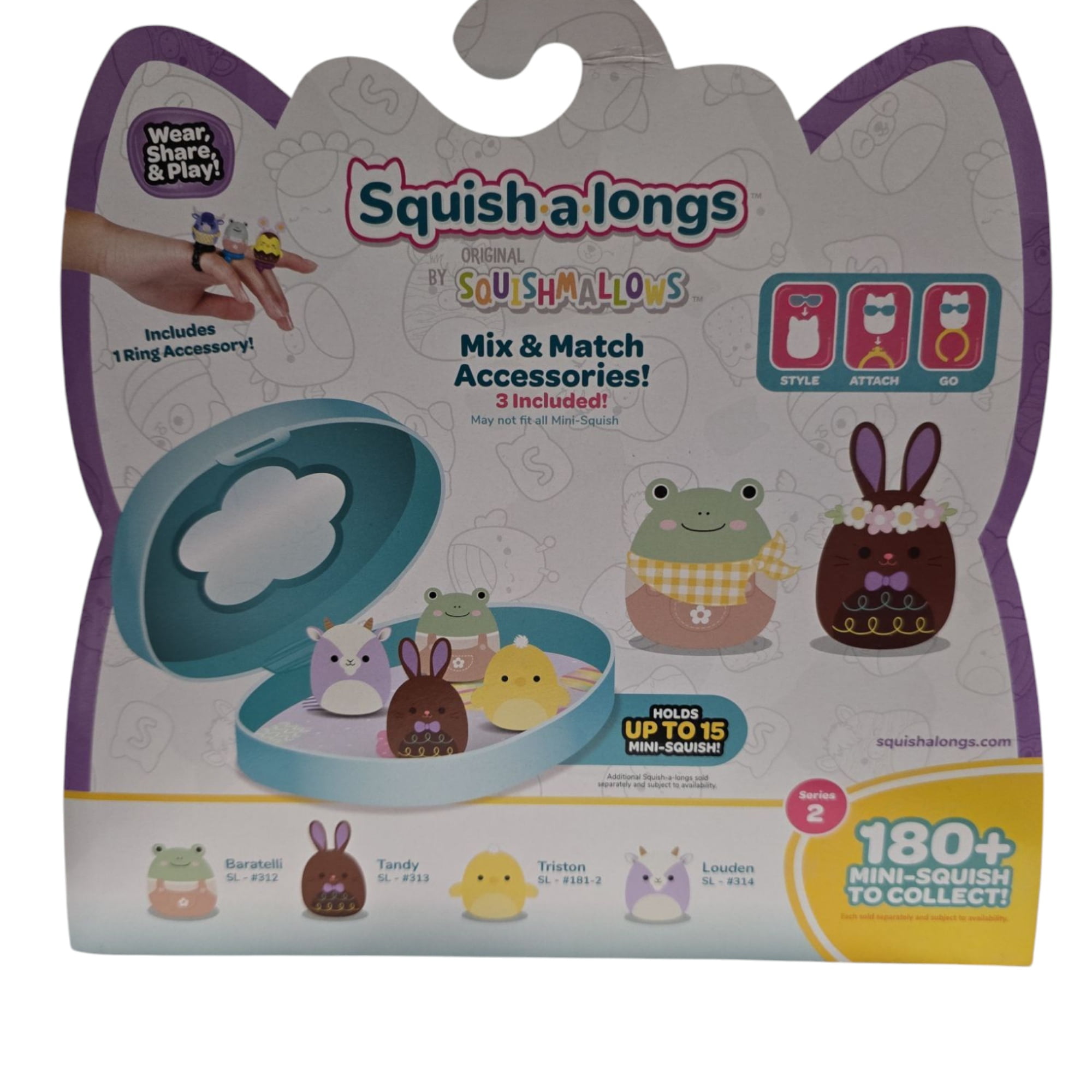 Squish-a-longs by Squishmallows Easter Collection