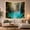 Blue Pool Falls, variant on Forest Waterfalls Cascading Into Luminous Pool, Serene Fantasy Style for Nature Lovers, Waterfall Wall Decor Housewarming Gift, Tapestry Wall Hanging for Bedroom and Living Room