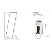 Miboxer Y3-B - 3-Zone RGB+CCT Vertical LED Remote 2.4GHz – Black