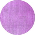 thumbnail image 1 of Ahgly Company Indoor Round Oriental Purple Industrial Area Rugs, 4' Round, 1 of 4