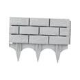 thumbnail image 4 of Almencla Plastic Garden Fence Edging with Stakes Multifunctional Sturdy 17.3x12.6inch Grey, 4 of 8