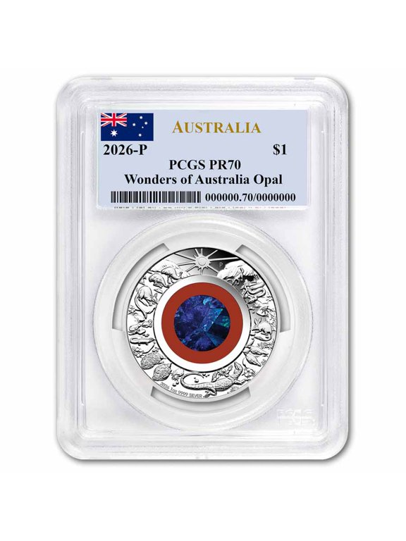 2026 AUS 1 oz Silver Wonders of Australia Opal PR-70 PCGS