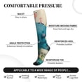 thumbnail image 3 of Lsque Cute Animal Party Pattern Sport Compression Socks for Men & Women 15-20 mmHg Knee High Nurse Pregnant Running Medical and Travel Athletic, 3 of 6