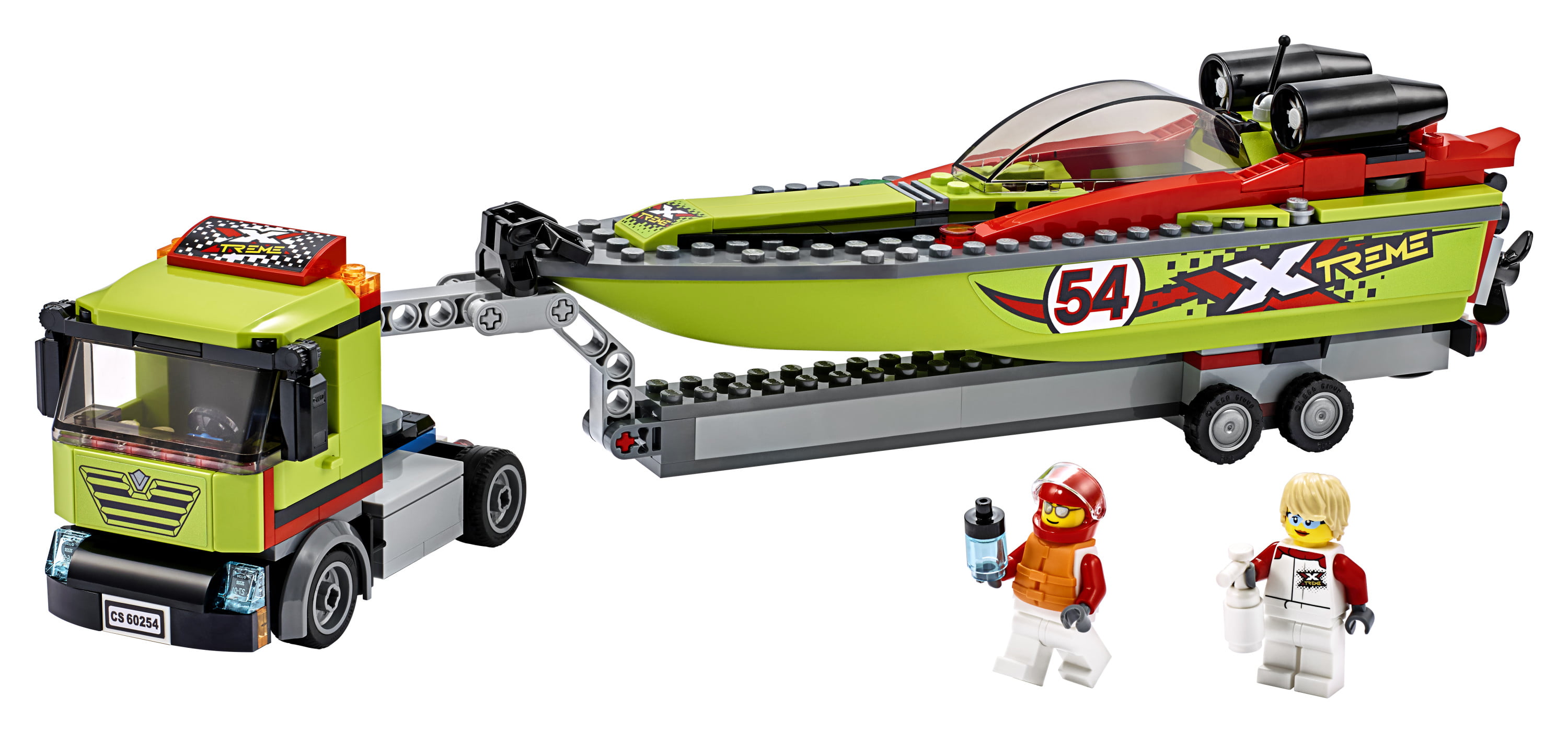 Lego City Race Boat Transporter 60254 Vehicle Building Set For Kids (238  Pieces) - Walmart.Com