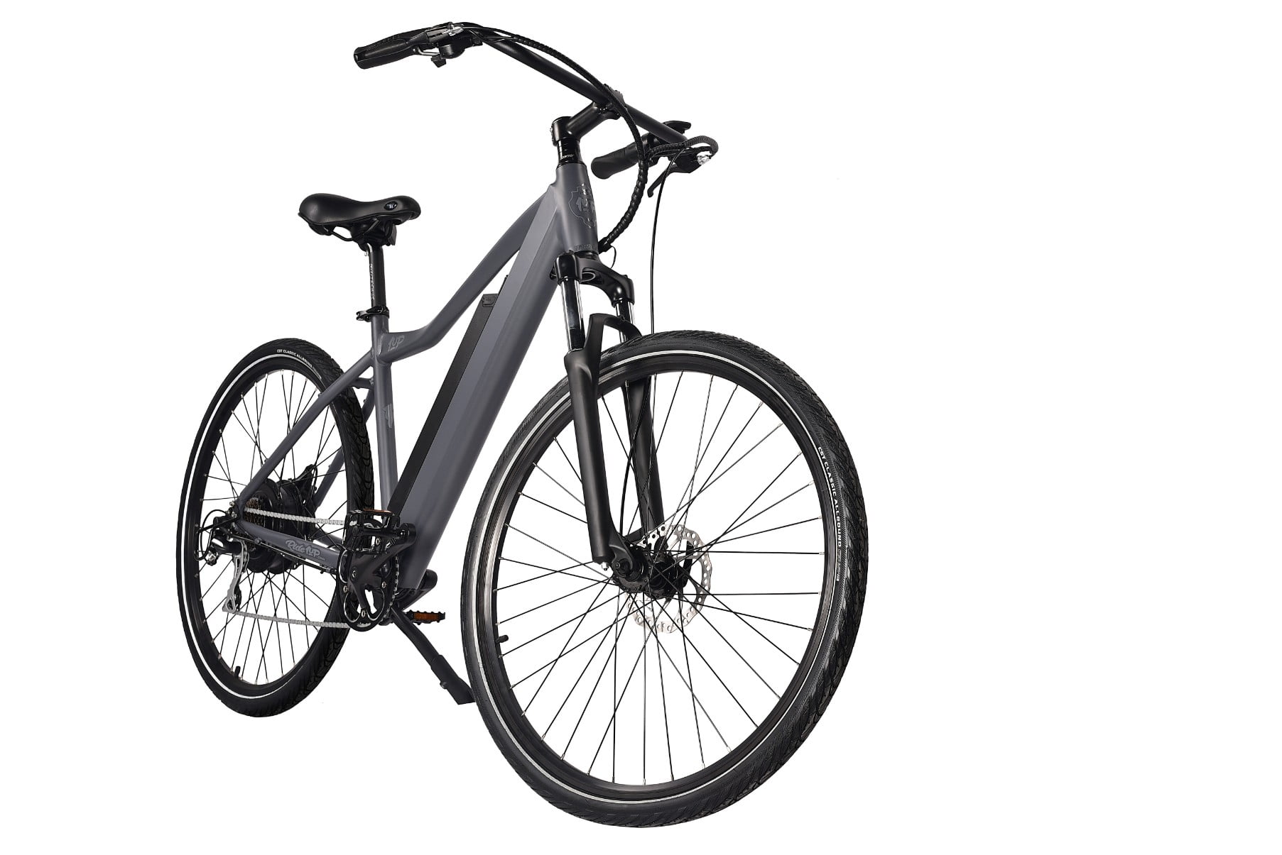 Ride1UP 48V 500w eBike Electric Bike Gray 500 Series City - Main Image