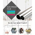 thumbnail image 3 of Bingirl 1/2 Meter One Way Mirror Window Film Vinyl Self-adhesive Reflective Solar Film Privacy Window Tint for Home Sliver Glass Sticker, 3 of 9