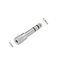thumbnail image 4 of Adaptadores de Macho de 6.35mm a Hembra de 3.5mm Convertidores Tonalidad Plateada 2Pcs para Cable de Audio y Video Estéreo, 4 of 4