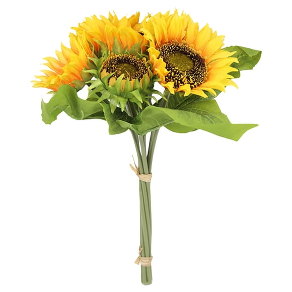 Flowers Sunflowers Bouquet Of Flowers with Vase Large Flowers Wall Decorations with Flowers Flowers for Outdoor Sympathy Cemetery Flowers