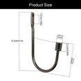 thumbnail image 6 of SDFGTstore Set of 2 Metal Curtain Holdbacks Wall Mounted Drapery Hooks Curtain Tiebacks Includes Mounting Screws for Home Decors, 6 of 20