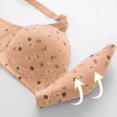 thumbnail image 5 of Zpanxa Wireless Back Closure Bra Textured Design Breathable Comfort Support Lightweight T-Shirt Bra for Women Everyday Wear, 5 of 5