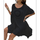 thumbnail image 2 of Trajes de Baño para Mujer, Pareos de de Crochet, Pareos de Playa, Trajes de Baño, Pareos de Bikini, Vestidos. Negro Talla Única, 2 of 8