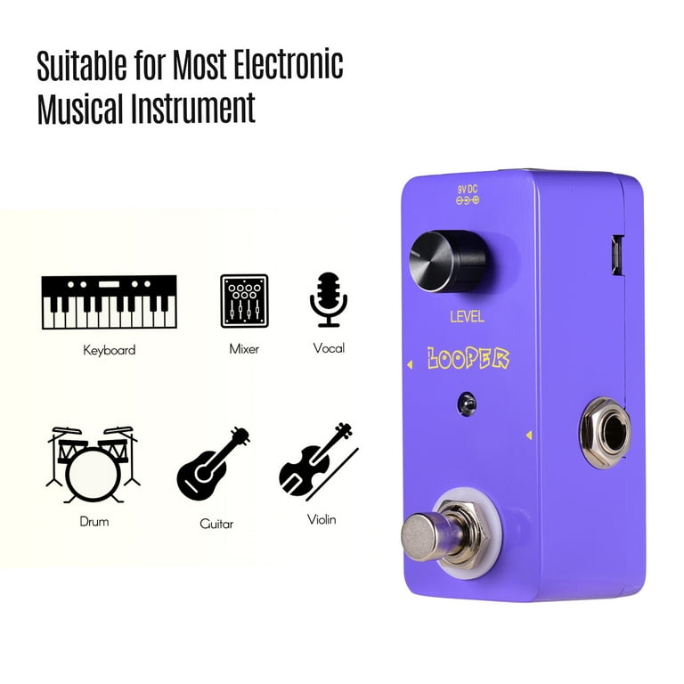 Dadypet Effect maker 5 Minutes Time Looper Pedal Loopers Loop Pedal Time USB Purple Minutes Time USB Pedal Loopers Bass 5nutes Time U SB SIMBAE Qudai