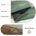 thumbnail image 6 of Round Rugs 5Ft, Teal Brown Round Area Rug Washable Indoor Throw Carpet, Farmhouse Rustic Wooden Plank Board Soft Non Slip Circle Rug for Cabinet Bathroom Home Decor Aesthetic, 6 of 8