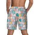 thumbnail image 4 of Uemuo Colorful Cute Pig Pattern Mens Swim Trunks Quick Dry Board Shorts with Mesh Lining, Stretch Beach Shorts Quick Dry No-Chafing Board Shorts-, 4 of 9