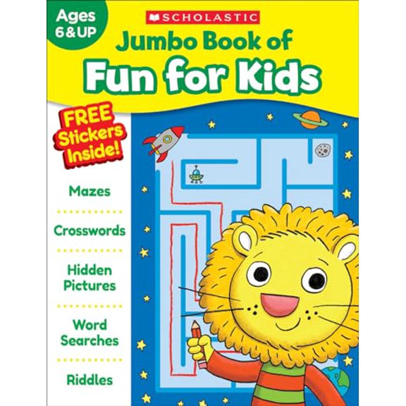 Pre-Owned Jumbo Book of Fun for Kids Workbook (Paperback) 1338218344 9781338218343