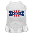 thumbnail image 1 of Bonely In America Screen Print Dress White Lg (14), 1 of 1
