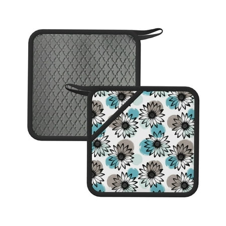 

Lukts Watercolor Sunflower for Silicone Anti-hot Mats - Heat Resistant for Kitchen Counter Dish Drying Mat Silicone Trivets Hot Pads for Kitchen Counter