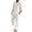 White##1, variant on jsaierl Men 2 Pieces Cotton Linen Set Henley Shirt Long Sleeve and Casual Beach Pants Summer Yoga Outfits Casual Long Tracksuit
