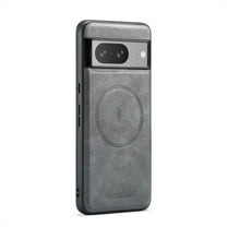 Magnetic Phone Case for Google Pixel 7, Classic Business Shockproof Protective Compatible with MagSafe Charging PU Leather Back Case for Men Women for Google Pixel 7 - Gray