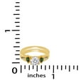 thumbnail image 3 of Baguette & Marquise Simulated Emerald & Cubic Zirconia Enhancer Guard 10k Yellow Gold Ring Size- 7, 3 of 3