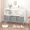 Gray, variant on iooHug Kids Bookcase & Toy Storage Cabinet w/ Fabric Drawers, Display Bookshelf for Nursery & Playroom,Pink