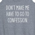 thumbnail image 3 of Instant Message - Don't Make Me Confession - Women's Racerback Tank Top, 3 of 6