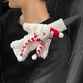 thumbnail image 3 of Seat Belt Cover, Cute Bunny Shoulder Pad, Soft Faux Sheepskin Car Seat Belt Cushion for Adults Comfort(Red), 3 of 6