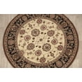thumbnail image 2 of 5x5 Round Floral Agra Oriental Area Rug Foyer, 2 of 8