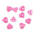 thumbnail image 2 of 100Pcs Child Buttons Resin Multi Color Heart 2 Holes Handmade Decoration for DIY Sewing Craft, 2 of 8